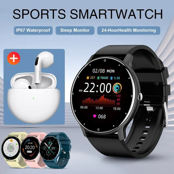 Nuevo reloj inteligente para hombre con monitor de actividad en tiempo real y frecuencia cardíaca para mujer