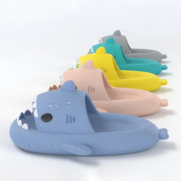 Summer Shark Slippers Women Slides Men