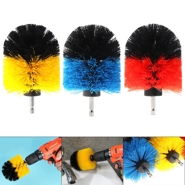 3.5 Inch Power Scrubber Brush Bathroom Carpet Tile Sink Polisher Wash Cleaning Brushes Tools Kit