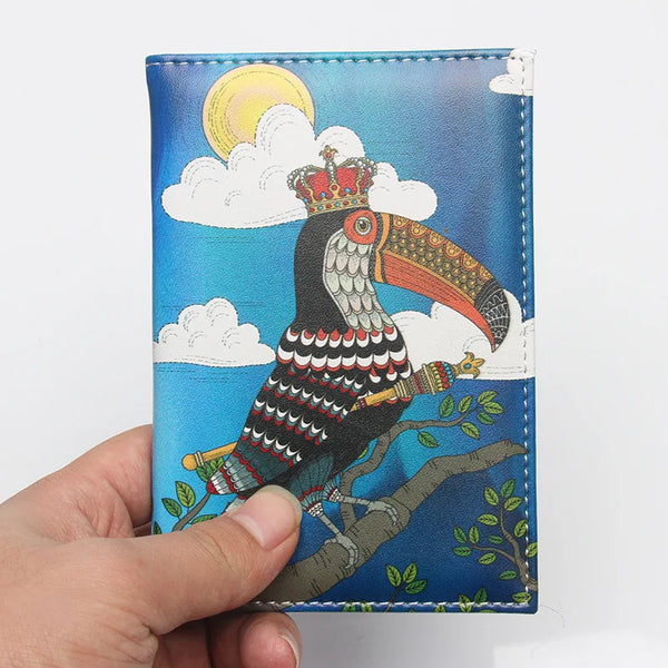 New Style Cartoon Passport Cover Pu Leather Passport Case