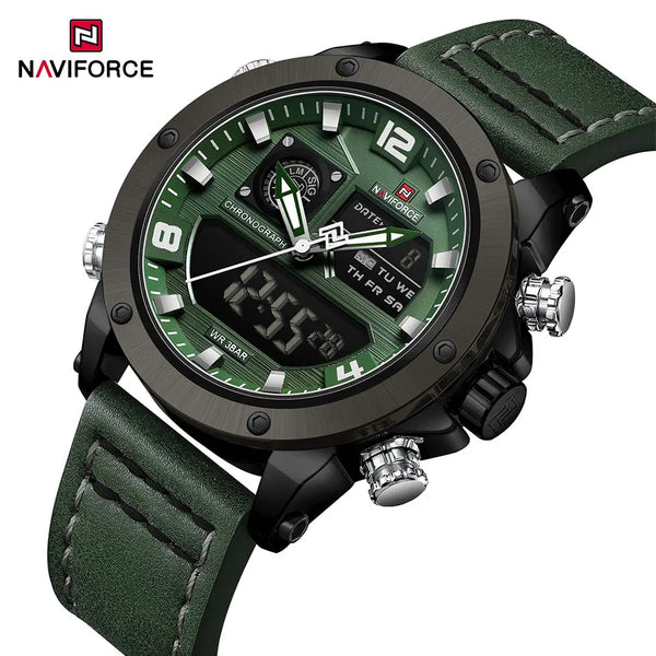 Digital Mens Military Watch Waterproof Watch Dual Display Quartz Sports Watch For Men