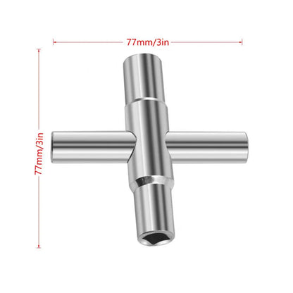 4 Way Universal Cross Tap Wrench Key