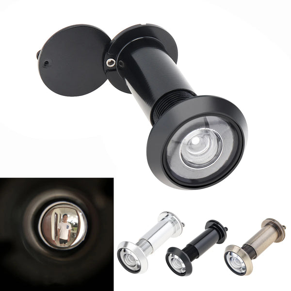 16mm 200 Degree Door Viewer HD Glass Lens Wide Angle Security Door Peephole with Drill Bit Set
