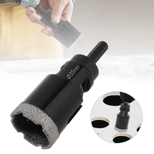 35mm Diamond Core Drill Bit Dry Tile Hole Saws for Ceramic / Tile / Marble
