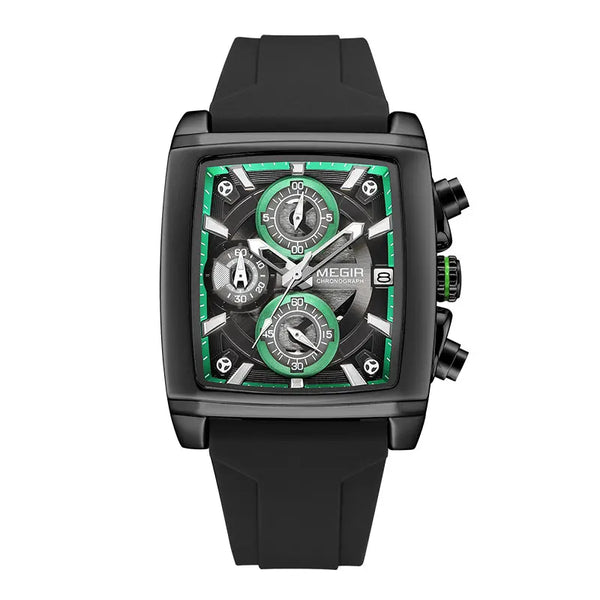 Casual Sport Watch for Men Fashion Waterproof Chronograph Quartz Wristwatch