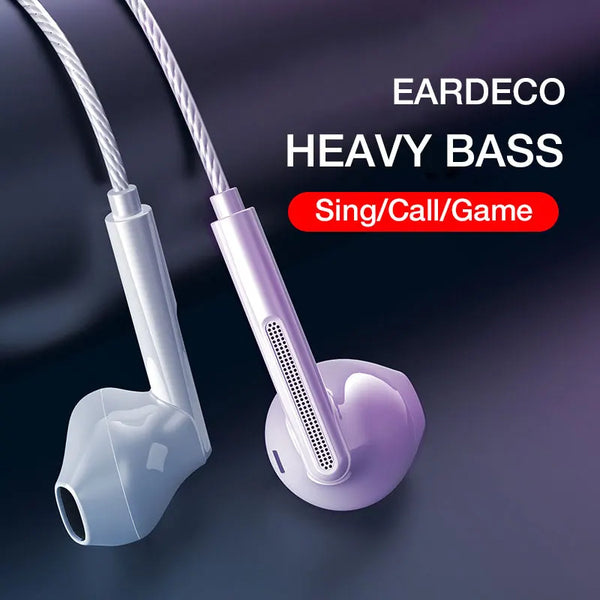 Heavy Bass In Ear Stereo Wired Earphone Earbuds Wired Gaming Phone Earphones