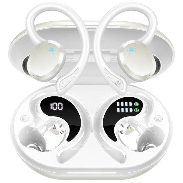 Auriculares Bluetooth 5.3 estéreo con graves profundos y micrófono con cancelación de ruido