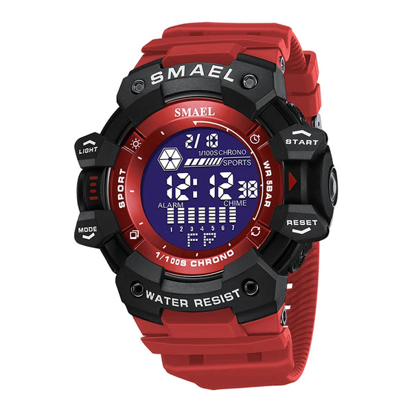 Military Wristwatches LED Stopwatch Alarm Clock Big Dial Male Clocks