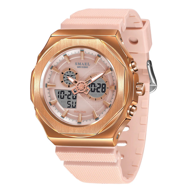 Sport Watches Women 50M Waterproof Lady Watches Pink Lover Gifts