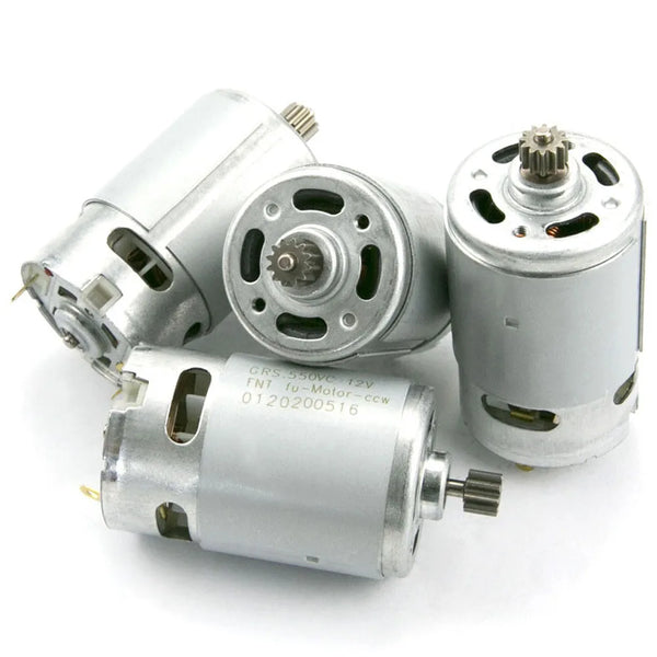 RS550 DC Motors 10.8V/12V/14.4V/18V/21V Drill Motor with No Teeth