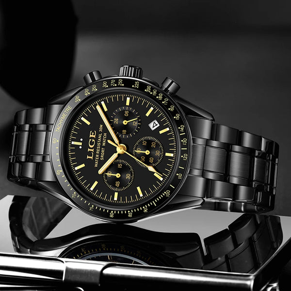 Relojes clásicos para hombre, reloj militar de negocios resistente al agua para hombre