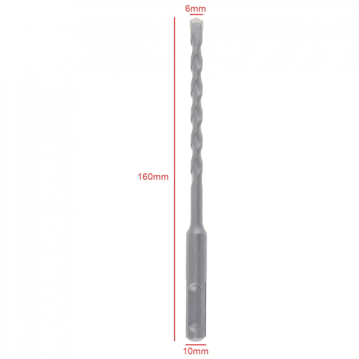 6x160mm Drill Bits Set Round Shank Drill Set Rotary Hammer Concrete Masonary Drill Bit