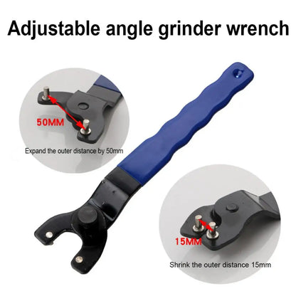 Angle Grinder Wrench Universal Power Tool Accessories 10 - 45mm Clamping Adjustable Spanner