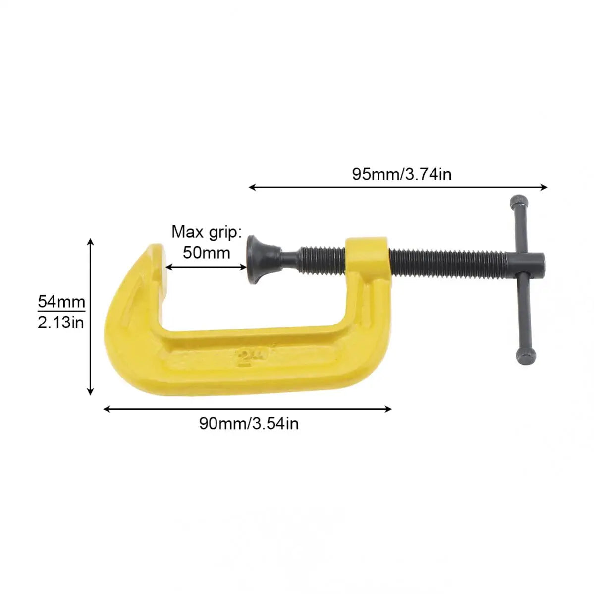 2 Inch Mini G Clamp Heavy Duty 50mm Grip Clamping Multi-Function Clamp