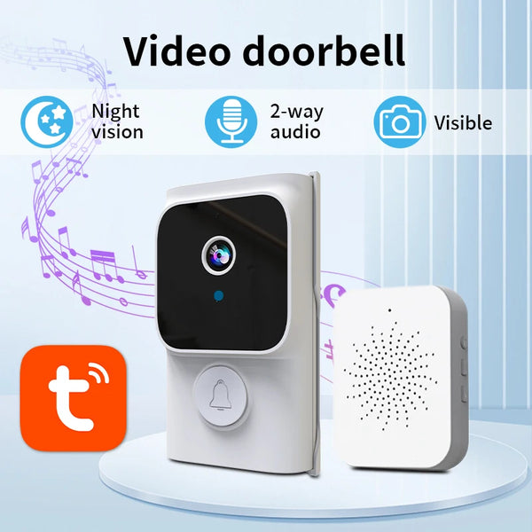APP Free Cloud Storage WiFi Doorbell Low Consumption Wake Up Doorbell