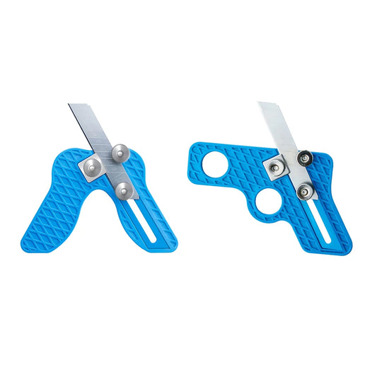 1 PcS Blue ABS Multifunctional Edge Trimmer Woodworking Manual Aligner