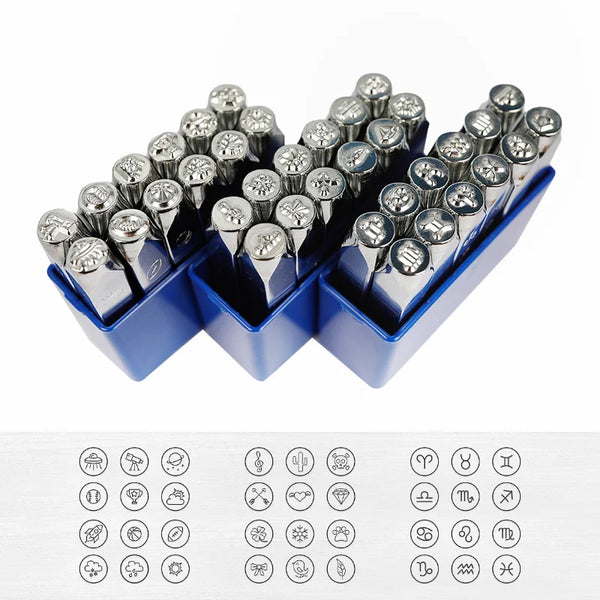 12pcs Metal Stamping Tool Set DIY  Steel Stamp