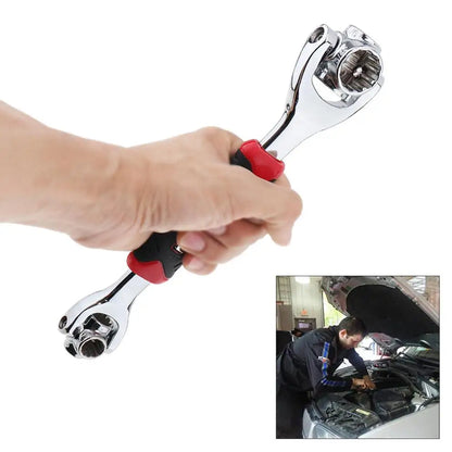 48 In 1 Multi-function 360° Rotary 8-19mm Torque Socket Spanner Wrench