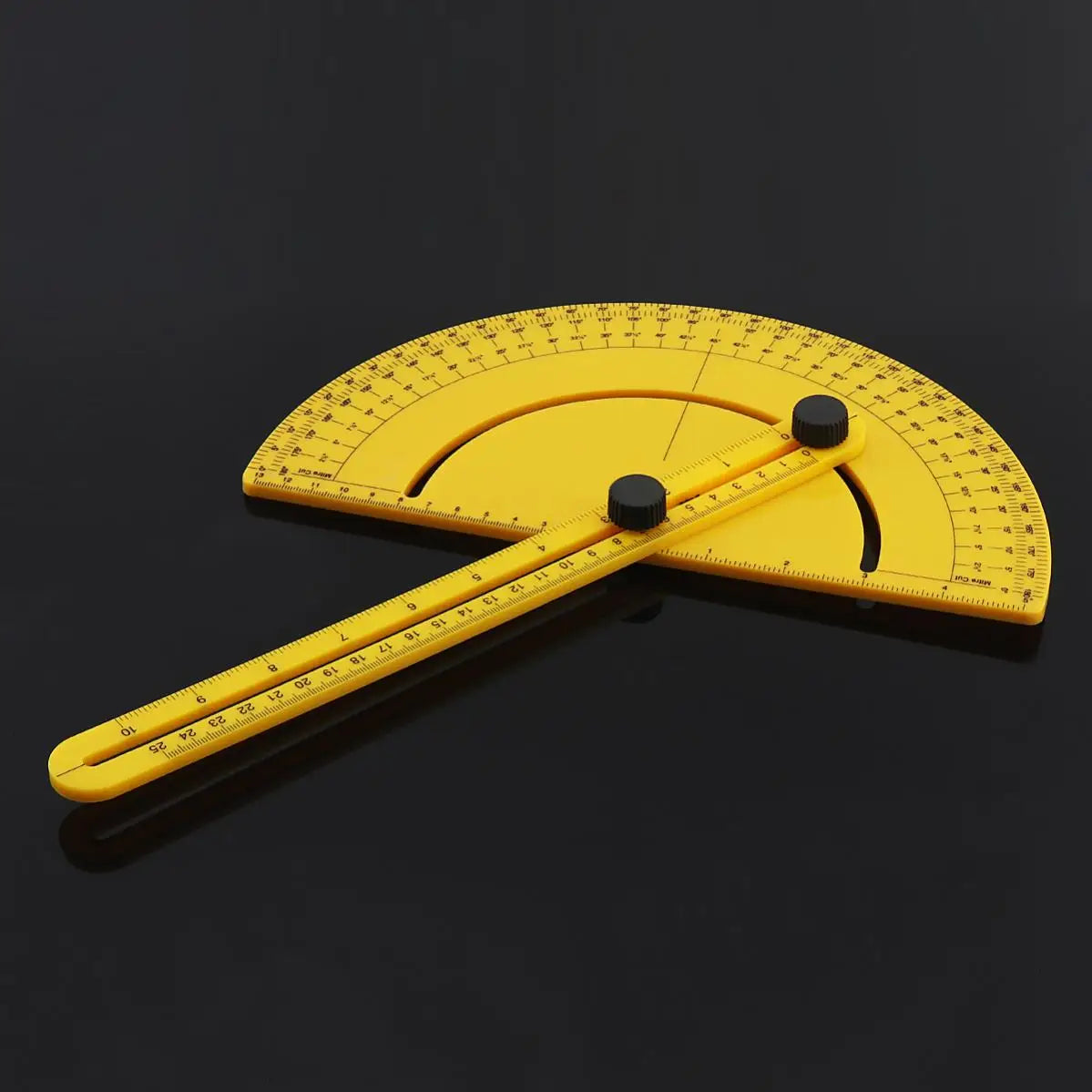 0-180 Degree Plastic Adjustable Protractor Angle Finder Measuring Tools