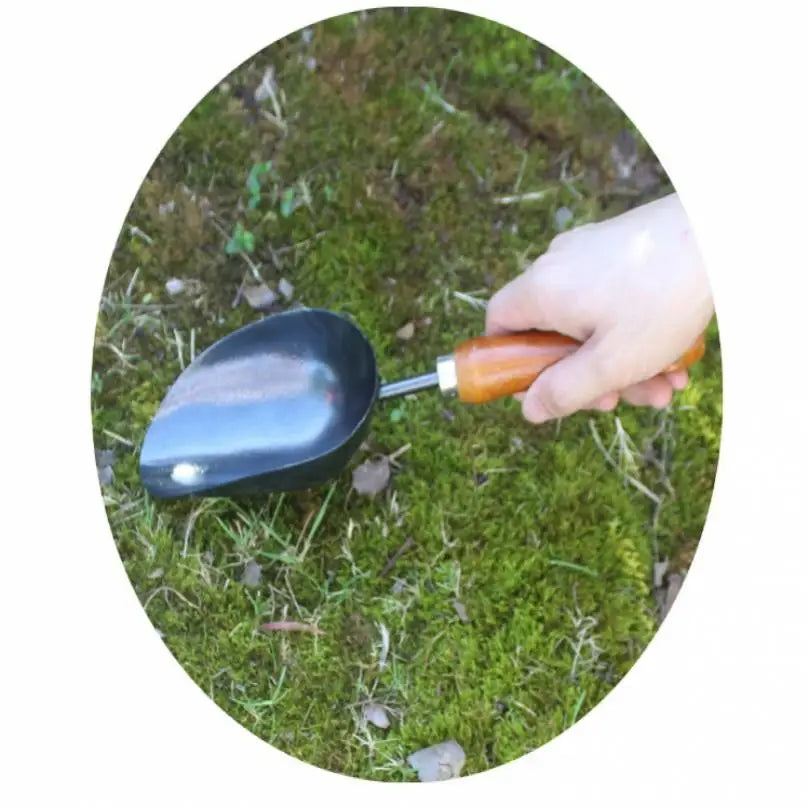 Thicken Iron Head Soil Spoon for Loosening Soil Weeding Gardening Tool