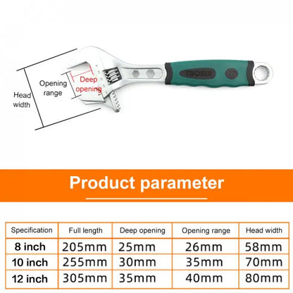 Multi-function Adjustable Wrench large Open Wrench Universal Spanner Repair Hand Tools