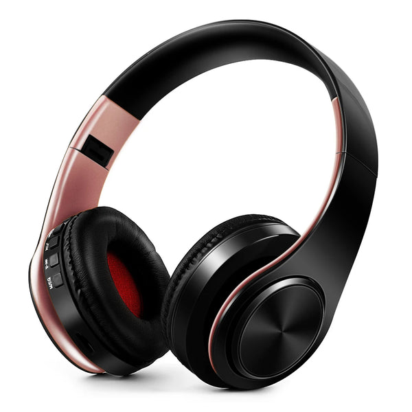 Men Gift Gold Wireless Headphones Bluetooth Earphone Stereo Headset