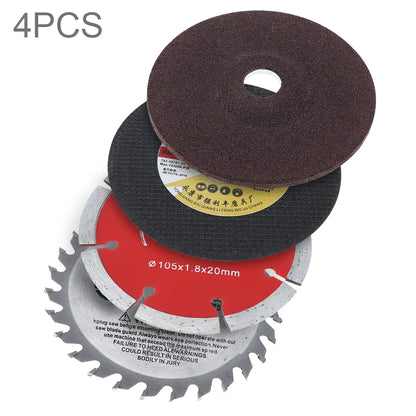 4pcs/set Angle Grinder Cutting Suit with Metal Cutting Blade