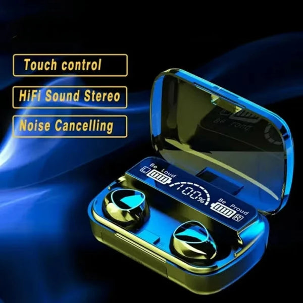 M10 Bluetooth Earphones Handsfree LED Display Headphones