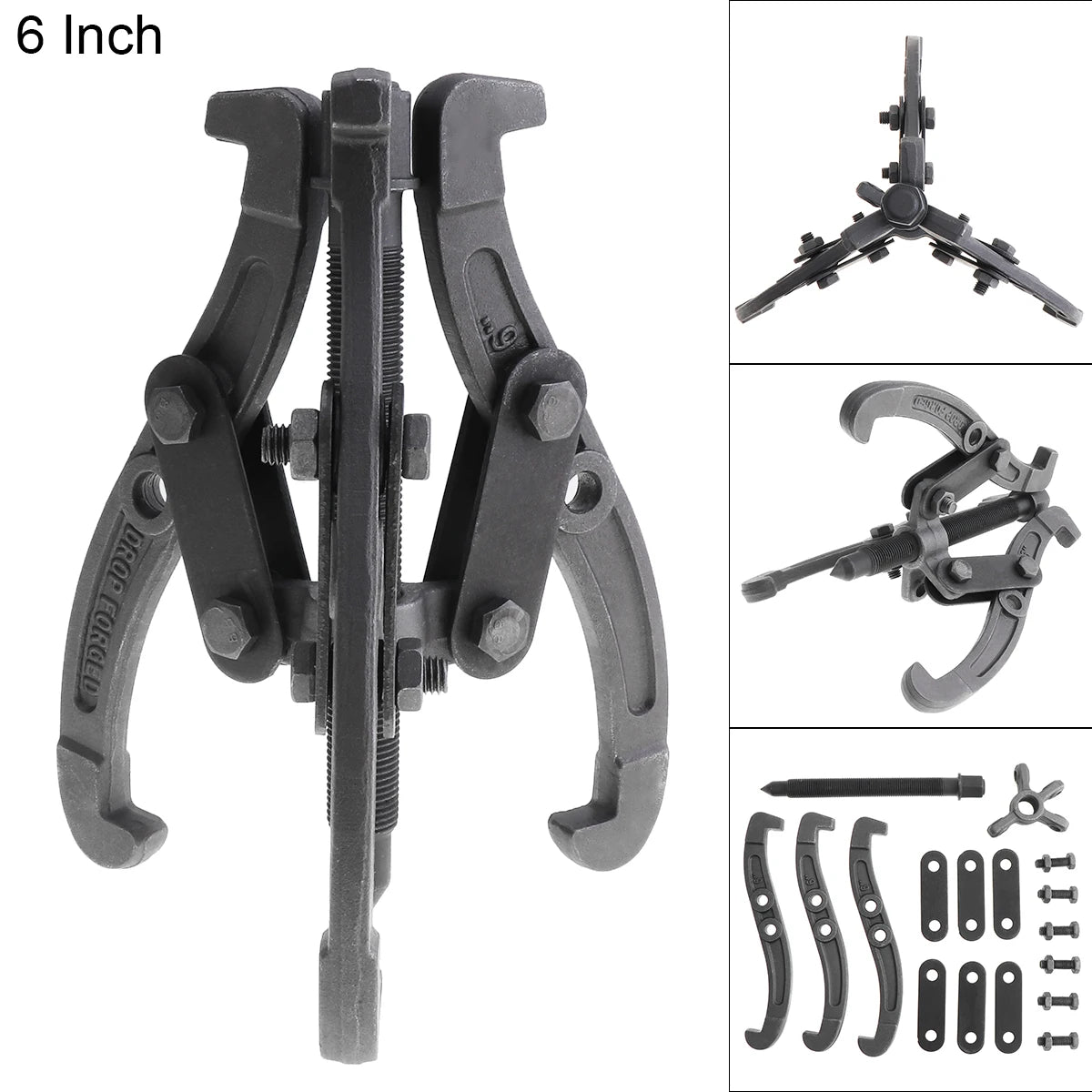 6 Inch Standard Carbon Steel Jaw Puller 2 Claw / 3 Claws 4 Single Hole Bearing Puller
