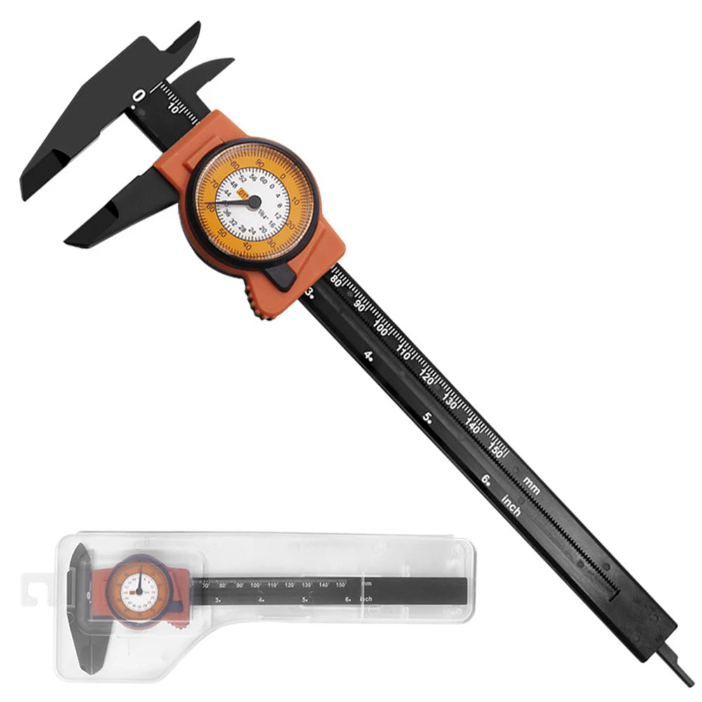 Dial Caliper Metric 0 - 150mm Imperial 0 - 6 Inch Vernier Caliper with Dial Measuring Tools