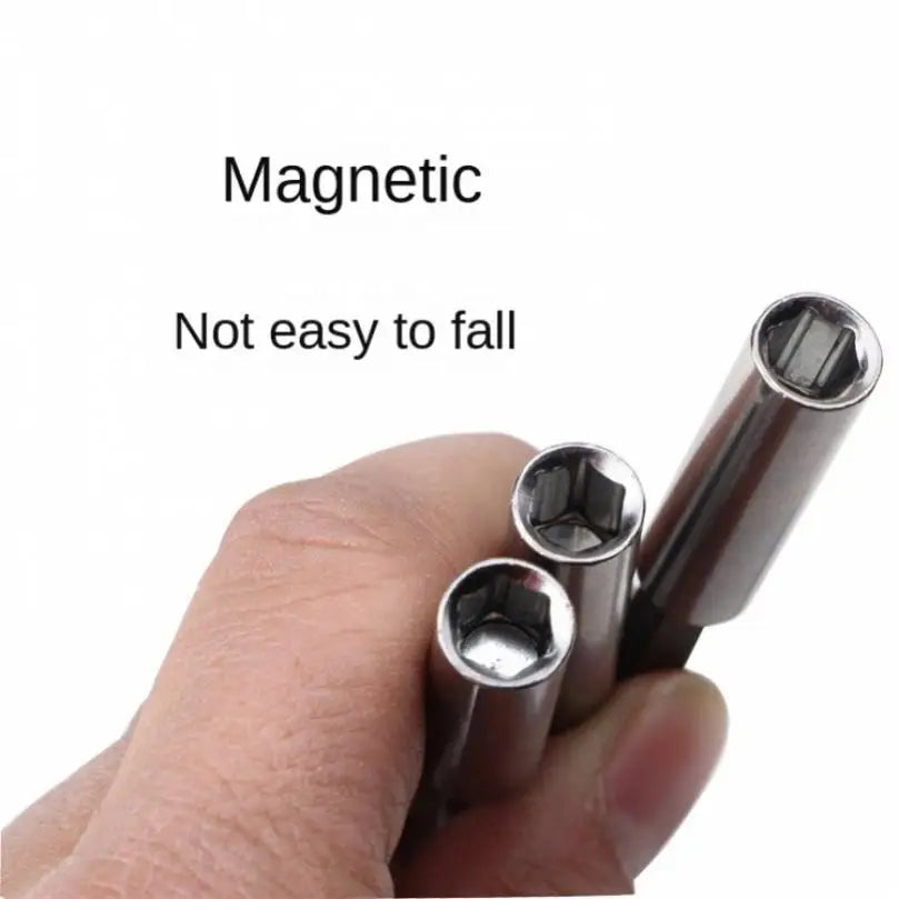 4pcs Magnetic 1/4 Hexagon Shank Screw Bits Extension Rods
