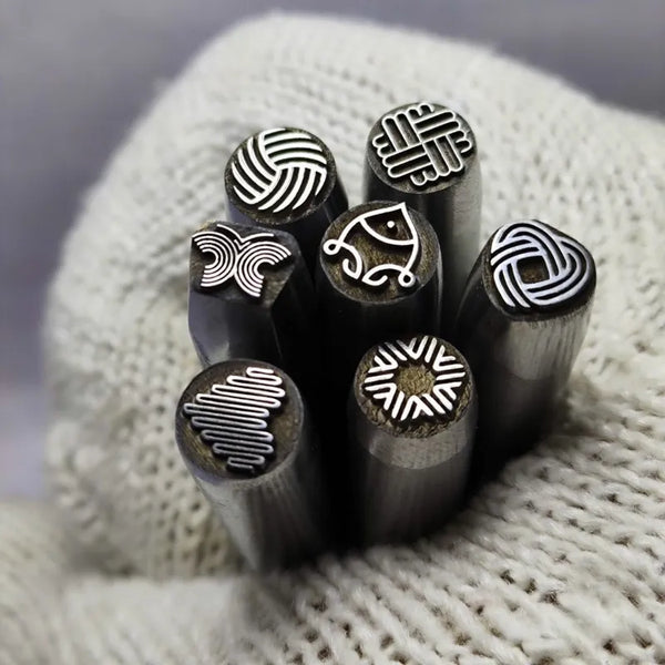 1PC 6mm Heart Pattern Jewelry Stamp Metal Stamping Punch Steel Punching Set