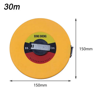 10M 50M Tape Measure Metric Circular Glass Fiber Leather Tape