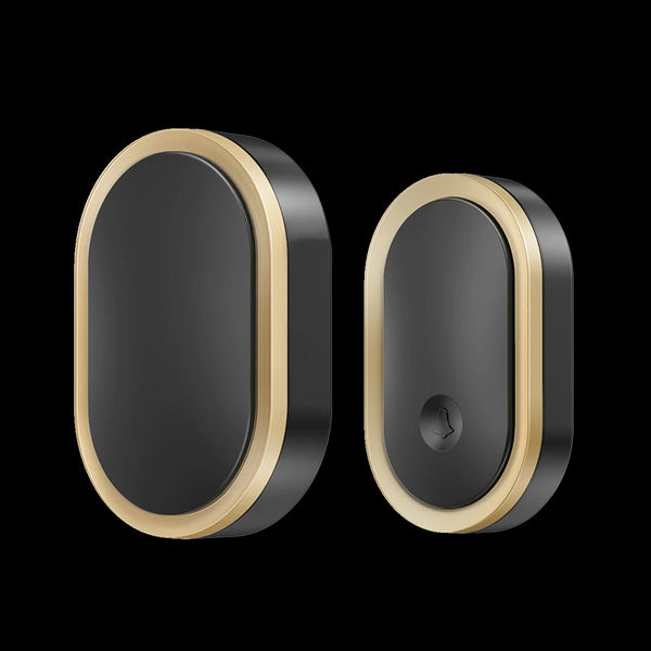 Black Home Waterproof USB or Battery Powered Wireless Doorbell 300M Smart Home Door Bell