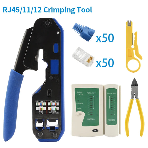 RJ45 crimping tools pliers network cable crimper wire stripper cutter