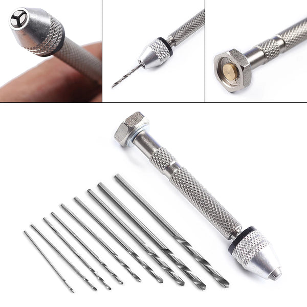 Aluminum Hand Drill for Wood Walnut  Resin Jewelry DIY Making