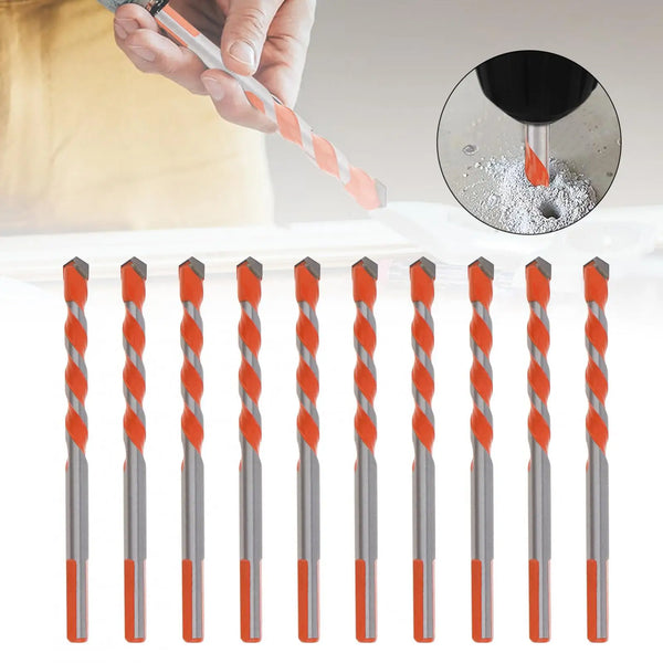 Orange Triangle Fried Dough Twists Drill Hard Metal Multipurpose Drilling Bits