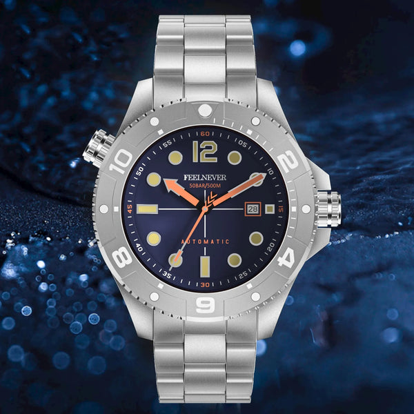 Nuevo reloj mecánico automático deportivo de buceo para hombre.