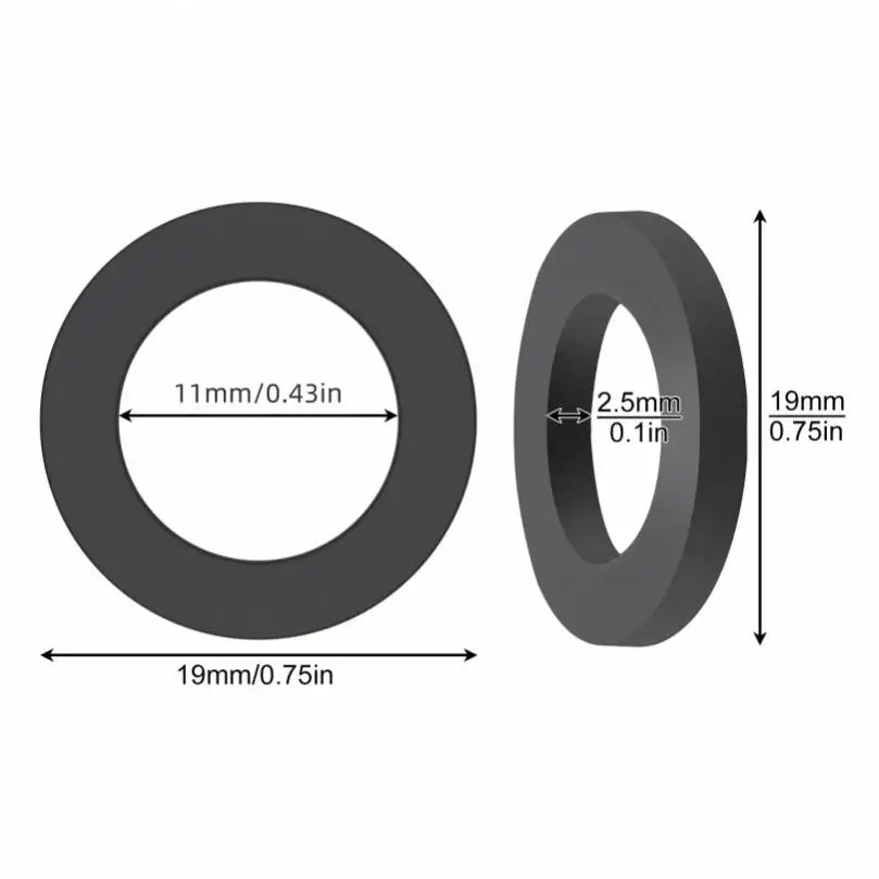 30pcs 1/2inch O Ring Washers Flat Rubber Seals Gasket