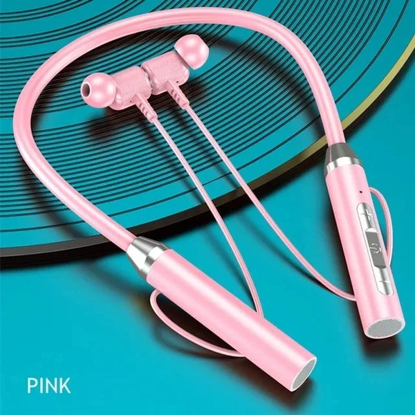 Silicone Hifi 9D Stereo Sports Headset Halter Waterproof Magnetic Earbuds