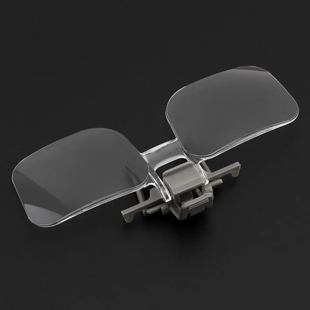 Wearing Magnifiers 2X Acrylic Lens + ABS Portable Gripping Glasses Magnifier with Black Bag