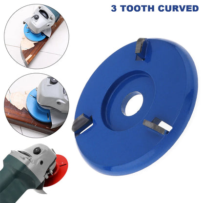 3 Tooth 90mm 16mm Wood Carving Disc Tool Angle Grinder Accessories Milling Cutter