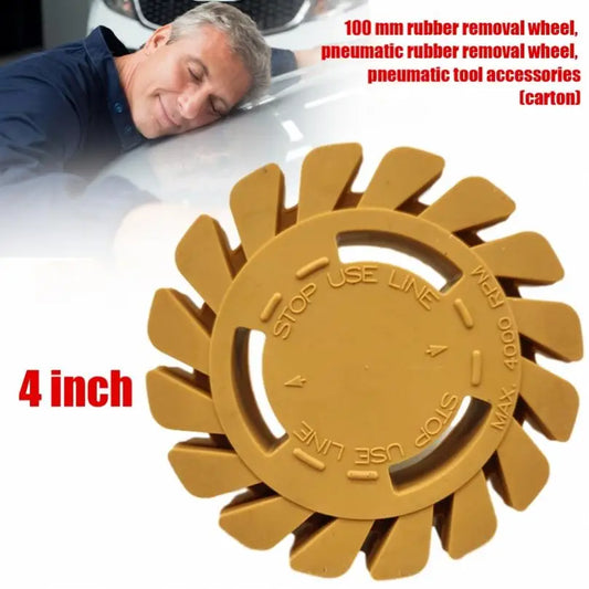 4 Inch 100MM Car Pneumatic Rubber Eraser Wheel Pad Auto Disc Decal Eraser Wheel
