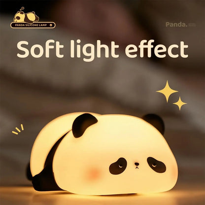 LED Night Lights Cute Sheep Panda Rabbit Silicone Lamp USB