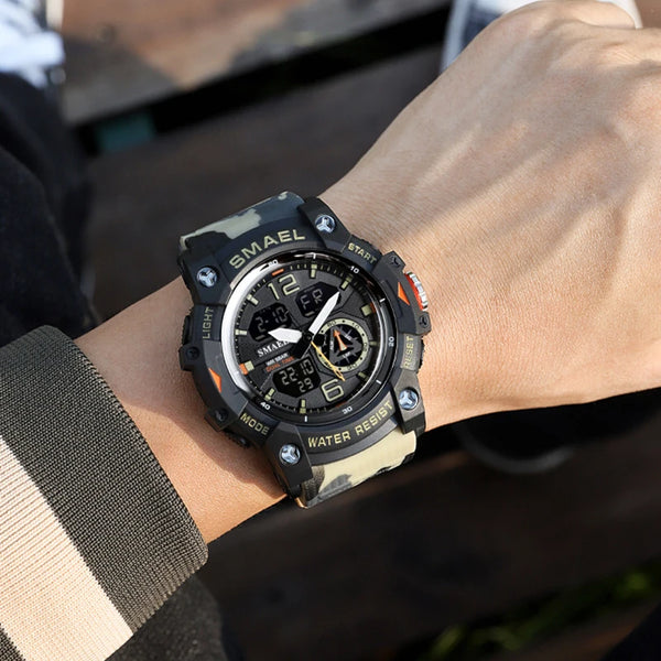 Military Sport Watches for Men 50m Waterproof  Digital LED Men Sports Wrist Watches