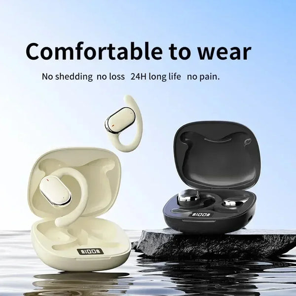 Auriculares deportivos inalámbricos TWS con Bluetooth 5.49 y 28 horas de reproducción