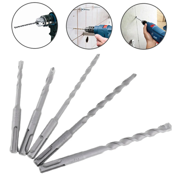 6MM 8MM 10MM Round Shank Center Drill Bit SDS Plus Rotary Hammer Concrete Masonry Drill Bits