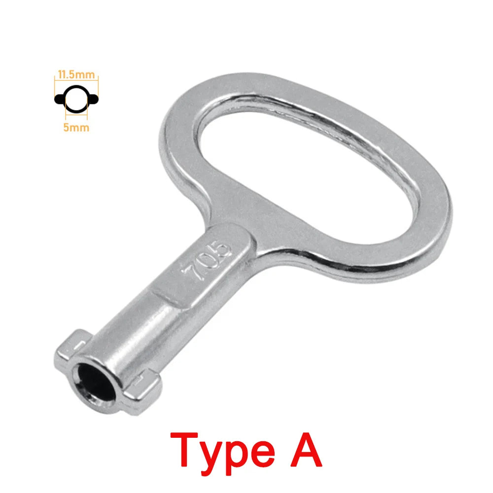 Key Wrench Universal Elevator Door Lock Valve key wrench Utility Plumber Triangle Key