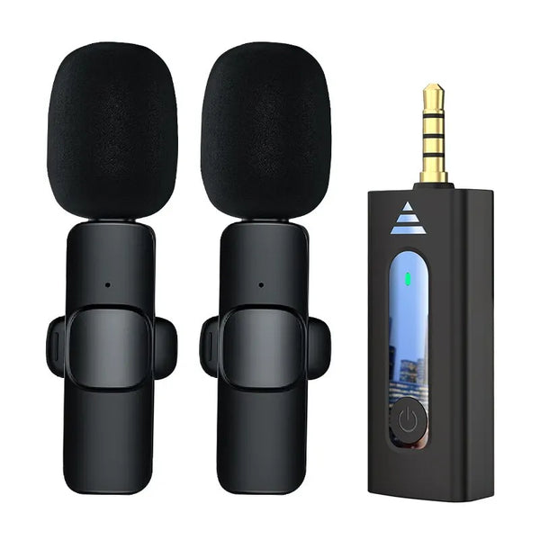 Micrófono de solapa inalámbrico de 3,5 mm