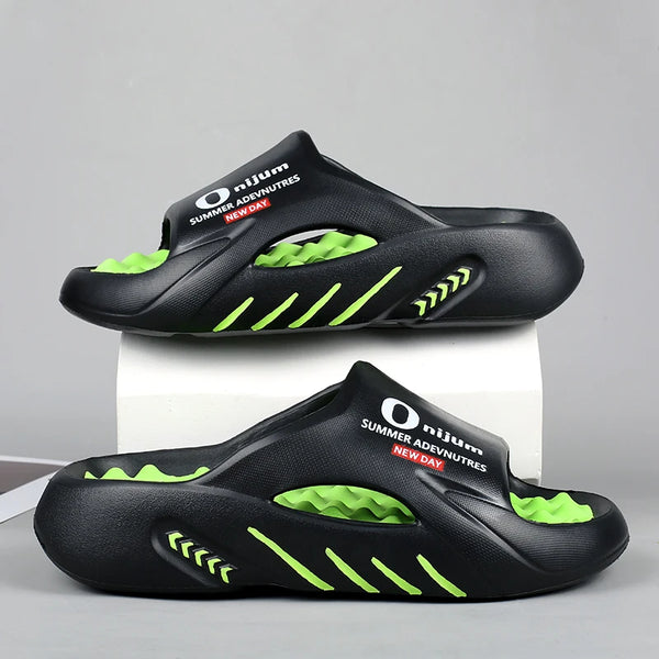 Men Massage Slippers Slides Indoor Outdoor Sandals
